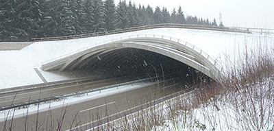 Grünbrücke über die BAB A 7 bei Nietheim